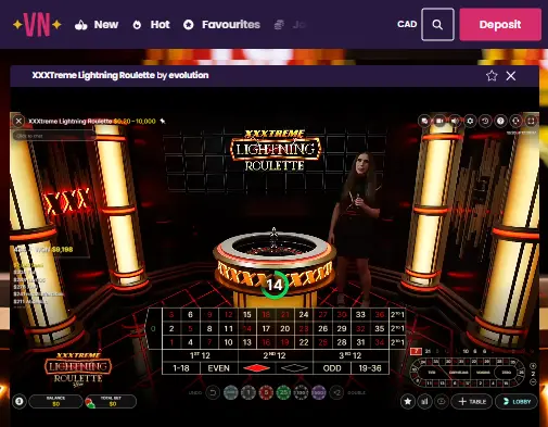 Vegas Now Live Games