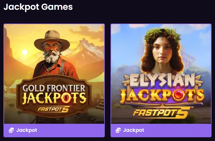 VegasNow jackpot games